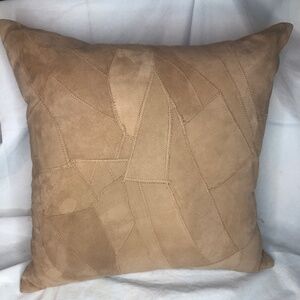 Saro Lifestyle The Corium Collection Classic Leather Throw Pillow, Poly Filled